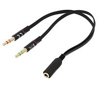 65967 Cable Jack 3.5mm Male 3pin x2, Jack 3.5mm 4pin Female 0.2m DELOCK