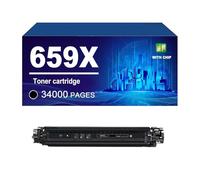 659A 659X Toner Cartridge Compatible For HP Color Laser Jet Ebterpise M856dn M776dn M776z M776zs Printer, High Yield Toner W2010X W2011X W2012X W2013X,Black-1 Pack