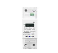 65A Single Phase Din Rail Energy Meter timer Monitor kWh Meter Wattmeter 110V 220V 50/60Hz(Wireless gateway)