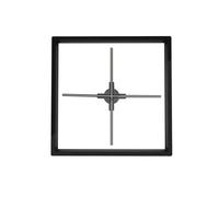 65cm/25.6in 3D Fan Hologram With Cover Wifi Advertising Display Projector Led Sign Holographic Lamp Player Logo Projector Vivid Visuals(Black)