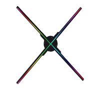 65CM 576LED WiFi 3D Holographic Fan Projector LED Fan Naked Eye Advertising Machine Wall Mounted Advertising Machine
