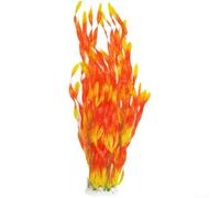 65cm Artificial Fish Tank Plant Realistic PE Aquarium Foliage Soft Aquatic Grass for Freshwater Saltwater Decor Green(O)