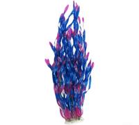 65cm Artificial Fish Tank Plant Realistic PE Aquarium Foliage Soft Aquatic Grass for Freshwater Saltwater Decor Green(L)