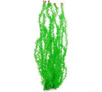 65cm Artificial Fish Tank Plant Realistic PE Aquarium Foliage Soft Aquatic Grass for Freshwater Saltwater Decor Green(K)