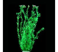 65cm Artificial Fish Tank Plant Realistic PE Aquarium Foliage Soft Aquatic Grass for Freshwater Saltwater Decor Green(H)