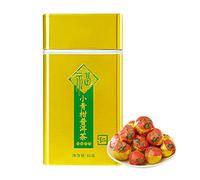65G(2.29Oz) Orange Peel Puer Tea, Delicate and Mellow, Small Green Orange Pu Er Tea, Household Drinking Tea for Daily, Office, Teahouse and Other Time and Places