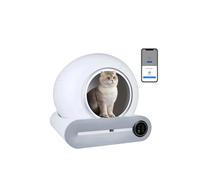 65L Automatic Smart Cat Litter Box Self Cleaning Fully Enclosed Pet Toilet Tray English versions
