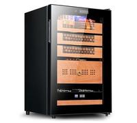 65l Portable Constant Temperature Cigar Cabinet (Holds 500 Cigars), Constant Temperature + Humidity, Natural Eco-Friendly Cedar Wood