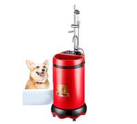 65L Portable Mobile Instantaneous Water Heater, 2000W Electric Shower Storage Bucket,for Pets, Dormitories, RVs, Attics, Rural Areas, Basements, Red-65L