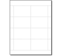 65lb Bright White Name Badge Inserts 2.25 x 3.5-8 per page - Standard Printable Name Tag Cardstock for Inkjet & Laser Printer Compatible - 100 Sheets / 800 Printable Name Cards