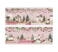 65mm * 2m/roll Christmas Eve Series PET Sticker Handmade Scrapbook Masking Diary Aesthetics Tape Stationery Sticker