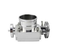 65mm 70mm 80mm 90mm Throttle Body Performance Intake Manifold Billet Aluminum High Flow Electronic Throttle Sensor(80MM SILVER)