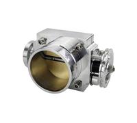65mm 70mm 80mm 90mm Throttle Body Performance Intake Manifold Billet Aluminum High Flow Throttle Position(70MM SILVER)