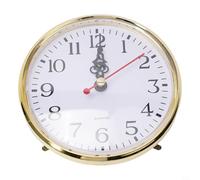 65mm/80mm/90mm/105mm/110mm Quartz Clock Insert Movement Replacement, Arabic Numeral, DIY Round Quartz Clock Replacement Repair Part(110mm)