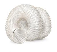 65mm Antistatic PU Flexible Ducting Hose for Dust, Air & Fume Extraction - Flame Retardant Polyurethane Ventilation Hose for Woodworking & CNC Systems 16 Metre