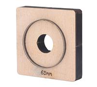 65mm Circular Cutting Mold, Round Punching Die for Leather Craft, Alloy Steel Round Ring Cutter with Wood Board, DIY Craft Tool for Leather, Cardboard, Rubber, Plastic, Clay and FA