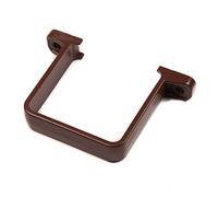65mm Drain Pipe Down Pipe Rainwater Clip Square Brown Flush