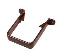 65mm Drain Pipe Down Pipe Rainwater Clip Square Brown Stand Off