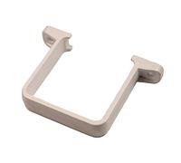 65mm Drain Pipe Down Pipe Rainwater Clip Square White Flush