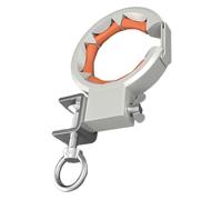 65mm Large Opening Bridge Cable Pulling Tool with Smooth Spindles Roller & 330 Degree Adjustable Strong Steel Clamp Construction Site Cable Pulling Tool