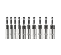 65mm Length Electric Power Impact Wrench 1/4" Hex Shank Metric Wrench Socket Bit 7/9/14PCS Set 6-19mm Magnetic Socket(80mm-10pcs)