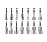 65mm Length Electric Power Impact Wrench 1/4" Hex Shank Metric Wrench Socket Bit 7/9/14PCS Set 6-19mm Magnetic Socket(65mm-14pcs)