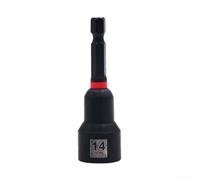 65mm Magnetic Hex Socket Wrench Extension Sleeve Compatible with Pistol Drills and Electric Screwdrivers for Precision Fastening (14mm)