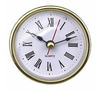 65MM Quartz Clock Inserts Movement Insert Replacement DIY Parts Roman Numbers(Gold)