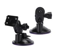 65mm Strong Suction Car GPS Navigator Support Stand, Adjustable Driving Recorder Bracket for Universal Cars, High/Low Temperature, 2Pcs for Safety Driving (four claw head)