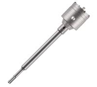 65mm TCT Core Drill Bit + SDS Adapter + Tungsten Carbide Tipped Pilot Drill For Concrete, Masonry, Brick, Aerated Block Etc. Concrete Hole Saw Wall Drill Bit Set With 240mm Long SDS Extension Bar
