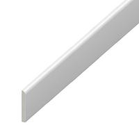 65mm uPVC Architrave - Plastic Skirting Board - 1m Lengths - Pack of 5
