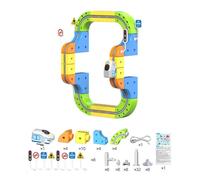 65Pcs Electric Train Set, Track Toy, Rail Train Set, 3D Embedded Layouts Race Flexible Defying Cub