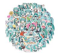 65Pcs Hatsune_Miku Stickers for Water Bottles Tumbler Luggage Skateboard Bumper Scrapbook Mug, Sticker Gift for Kids Teens Adults