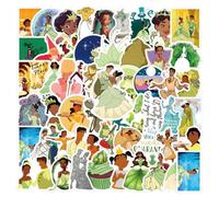 65Pcs The Frog Princess Stickers Pack, Vinyl Waterproof Sticker Decals for Water Bottle,Laptop,Phone,Scrapbooking,Journaling Gifts for Adults Teens Kids for Party Supply Favor Decor…