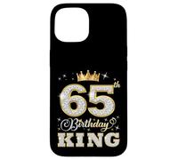 65th Birthday King 65 Years Old Birthday Party for Him Case for iPhone 15