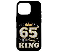 65th Birthday King 65 Years Old Birthday Party for Him Case for iPhone 16 Pro