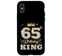 65th Birthday King 65 Years Old Birthday Party for Him Case for iPhone X/XS