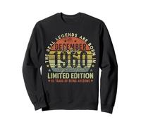 65th Birthday Real Legends December 1960 65 Years Old Men Sweatshirt