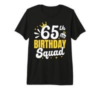 65th Birthday Squad, Matching Group Turning 65 Years Cake Premium T-Shirt