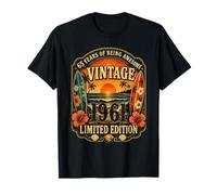 65th Birthday Tropical Vintage 1961 65 Years Old Men Women T-Shirt