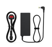 65W 19V 3.42A Power Adapter for HP Pavilion Monitors, Compatible with 24f 24fw 24fh 24ea 24es 24er 22f 22fw 27f 27fw 24mh 27mh 22cwa 22xw 27xw 25xw, 5.5x2.5mm Yellow Right-Angle Plug, UK Plug