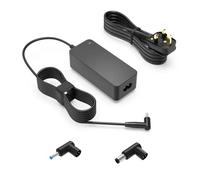 65W 45W Charger Fit for HP Elitebook 745 820 830 840 850, Probook 650 440 430 450 Series Laptop, 4.5 x 3.0mm & 7.4 * 5.0mm, Charging Indicator, Extended Power Cord, 10 ft