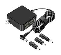 65W AC Power Adapter Charger for Asus Vivobook S13 S14 S15 Go 11 14 15 Zenbook Flip Chromebook Laptop with 4 Replaceable Round Connectors