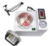 65W Dental Laboratory Automatic Digital Pressure Polymerization Machine,Instant Planting Repair Pressure Implant Restoration Pot with Air Pump