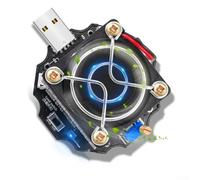 65W Electronic Load Module, DC 5-24V Adjustable Constant Current Tester with PD3.1 Trigger, Intelligent Temperature Control Fan for Power Supply Aging Test(65W)