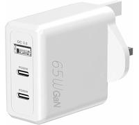 65W Fast Charger 3 Port Power Adapter/Charger USB C AND USB A Wall Plug Compatible With SAMSUNG Galaxy A21/ A31