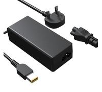 65W Laptop Charger for Lenovo Thinkpad Laptop Charger, Thinkpad X1 T440 T450 T460 T560 E431 E440 E531 E540, Yoga 2 11 11S 13, Ideapad Flex 2 Flex 3 UK AC Power Cord Yellow Square Tip (Not USB C)