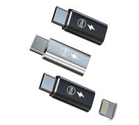 65W Lightning Jack Female to USB C Male Fast Charger Accessories (3 Pack) compatible for Samsung for Apple for iPhone 15 Pro MAX Plus for iPad Air4/5 Mini Type C Converter Type-C Converter