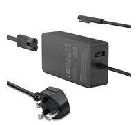 65W Microsoft Surface Pro Charger for Surface Pro 9, 8, 7+, 7, 6, 5, 4, 3, X 10, Surface Book 1/2/3, Surface Go 1/2/3/4, Surface Laptop 1/2/3/4/5/6/7, 65W Microsoft Power Cord Supply With USB Port