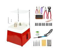 65W Stained Glass DIY Grinding Set, 4200 RPM, Including 5/8 Inch and 1 Inch Replaceable Diamond Grinding Heads for Mosaic Tiles and Decorative Glass Art Creation,Natural